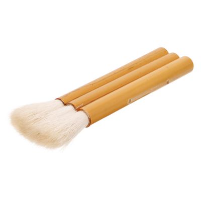 TEHAUX Wool Paint Brush with Wood Handle Portable Watercolor and Oil Painting Brushes for Fine Detail Art for Wall Painting and Textured Crafts