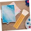 TEHAUX Wool Paint Brush with Wood Handle Portable Watercolor and Oil Painting Brushes for Fine Detail Art for Wall Painting and Textured Crafts view 2