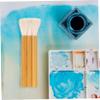 TEHAUX Wool Paint Brush with Wood Handle Portable Watercolor and Oil Painting Brushes for Fine Detail Art for Wall Painting and Textured Crafts view 4