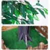 ESRADA Indoor Large Artificial Banyan Trees Simulation Plants Large Fake Banyan Tree Decoration Tree Hotel Shopping Mall Floor Living Room Green Plant Landscaping 2x1.5m/6.6x4.9ft view 3