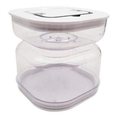 Dearstar Glass Pickle Jar, Olive Hourglass Jar with Strainer,Airtight Glass Jar Pickle Juice Separator Jar Pickle Flip Jar