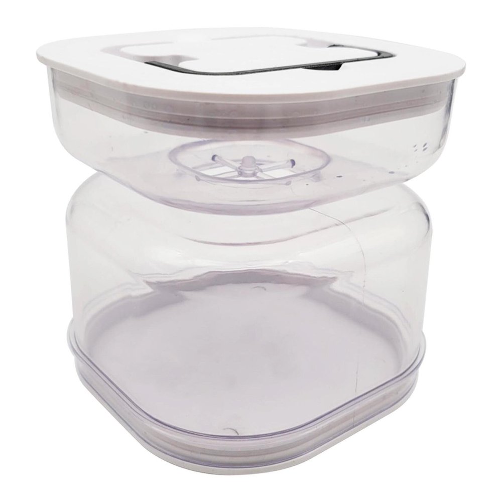 Dearstar Glass Pickle Jar, Olive Hourglass Jar with Strainer,Airtight Glass Jar Pickle Juice Separator Jar Pickle Flip Jar
