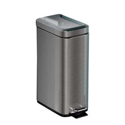 CHICKEN Garbage Cabinet Indoor Trash Can Trash Can Steel Large Capacity Trash Can with Lid Foot-Operated Trash Can Kitchen Trash Can 6L/10L Optional Kitchen Trash Can (Size : 6L)