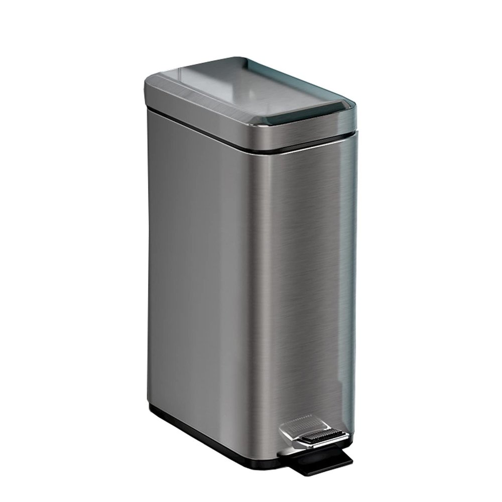 CHICKEN Garbage Cabinet Indoor Trash Can Trash Can Steel Large Capacity Trash Can with Lid Foot-Operated Trash Can Kitchen Trash Can 6L/10L Optional Kitchen Trash Can (Size : 6L)