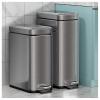 CHICKEN Garbage Cabinet Indoor Trash Can Trash Can Steel Large Capacity Trash Can with Lid Foot-Operated Trash Can Kitchen Trash Can 6L/10L Optional Kitchen Trash Can (Size : 6L) view 3