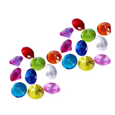 Cabilock 72pcs Multi-Color Acrylic Gems Artificial for Vase Fillers and Crafts Realistic Texture and Quality for Weddings and Home Decoration