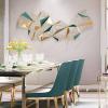 Metal Art Wall Decor Modern Wall Sculpture Metal Wall Art Sculpture, Triangular Solid Mesh Diamond Geometric Conical Wall Decor - for Home and Model Ornaments Wall Hanging Statue (150 * 60cm) (120*5 view 3