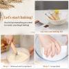 Dimpola Banneton Bread Proofing Basket Banneton Basket Set Sourdough Proofing Basket Round Proofing Bowls Handmade Rattan Baskets and Liners (Round 9 inch Baking Set) view 3
