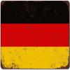 MATou Germany Flag, German National Nation Country Mothers Day Metal Signs Spring Wall Decor 12x8 in, Tin-dh256 view 1
