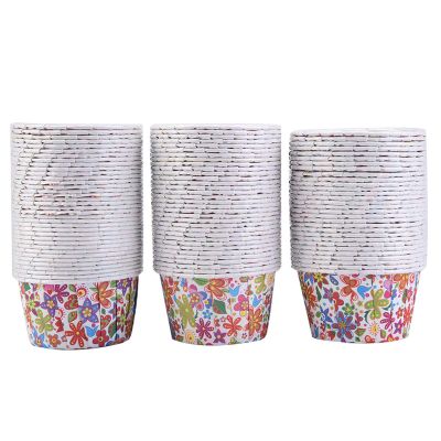100PCS Mini Cupcake Liners Baking Cups Muffin Cases, for Home Party Wedding, Easy to Use and Remove (rainbow pattern)