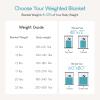 Cottonblue Adults Weighted Blanket 17lbs 60x80 inches, Faux Fur Sherpa Weighted Blanket for Sofa Couch, Plush Cozy Bed Blanket with Ceramic Beads for Calm and Relax, Grey view 4