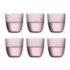 TEMKIN Water jug and glasses set,Glass Tumblers 6 Pcs Drinking Glasses Household Glass Cups Kitchen Glassware Set Colorful Water Glasses Ideal for Water, Juice, Beer, Cocktail Drinking Glasses (Colo ( view 1