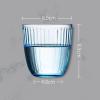 TEMKIN Water jug and glasses set,Glass Tumblers 6 Pcs Drinking Glasses Household Glass Cups Kitchen Glassware Set Colorful Water Glasses Ideal for Water, Juice, Beer, Cocktail Drinking Glasses (Colo ( view 2