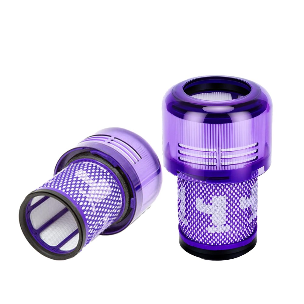 2 Pack V12 Filter Replacements for Dyson V12 Slim Vacuum Filter, Absolute Vacuum Cleaner Filter for Dyson V12 Detect Slim Vacuum, V12 Detect Slim Filter Replacement Compare to Part 971517-01 (Purple)