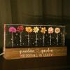 Juzly POD Custom Grandmas Garden Birth Month Flower Personalized LED Night Light, Mother's Day Decor Gift for Grandma Mom Nana Mimi view 3