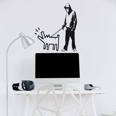 Banksy Wall Art Decal - Select Your Armament Design Sticker 18 x 20