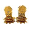 Laxmi Ganesh Statue Indian Lord Ganesha Laxmi Murti for Puja Home Temple Mandir Decorations Pooja Gift/Ganpati Lakshmi Sculptures Showpiece Indian Traditional Festival Decorations(Size:-4"X3") view 2