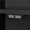 HEAIQI Shoe Closet Shoe Rack 4-Tier Shoe Cabinet Shoe Rack, Black, Modern Entrance Large Capacity Decorative Shoe Cabinet Free Standing Shoe Racks view 3