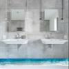 3D Ocean Paradise Wall Decal - Self Adhesive Decorative Bathroom Sticker 71 x 25 / Left side view 2