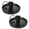 STOBAZA 2pcs Metal Candlestick Holders Iron Tea Candle Holders for Bulk Candles Antique Decorative Table Candlestick view 1