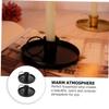 STOBAZA 2pcs Metal Candlestick Holders Iron Tea Candle Holders for Bulk Candles Antique Decorative Table Candlestick view 2
