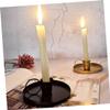 STOBAZA 2pcs Metal Candlestick Holders Iron Tea Candle Holders for Bulk Candles Antique Decorative Table Candlestick view 3