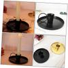 STOBAZA 2pcs Metal Candlestick Holders Iron Tea Candle Holders for Bulk Candles Antique Decorative Table Candlestick view 4