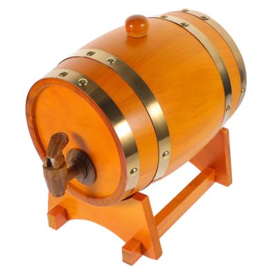 OKUMEYR 1set Wooden Wine Dispenser for Aging Beer and Red Wine Storage Stylish Craftsmanship for Home Bar and Restaurant Use