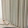 72 Inch Length Blue Pattern Curtains for Living Room 1 Panel Set Back Tab Geometric Pattern Textured Blue Cream White Jacquard 68% Blackout Darkening Window Curtain Drapes for Bedroom 72" W x 72" L view 2