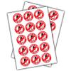 Allergy Alert Milk Stickers - Safety Decals for Food Sensitivity No Soy / 48 view 1