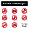 Allergy Alert Milk Stickers - Safety Decals for Food Sensitivity No Soy / 48 view 2