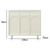 HEAIQI Shoe Closet Shoe Rack Shoe Cabinet Entrance Hall Beige Style Entrance Cabinet Corridor Decorative Storage Cabinet Free Standing Shoe Racks (Size : 120cm) view 3
