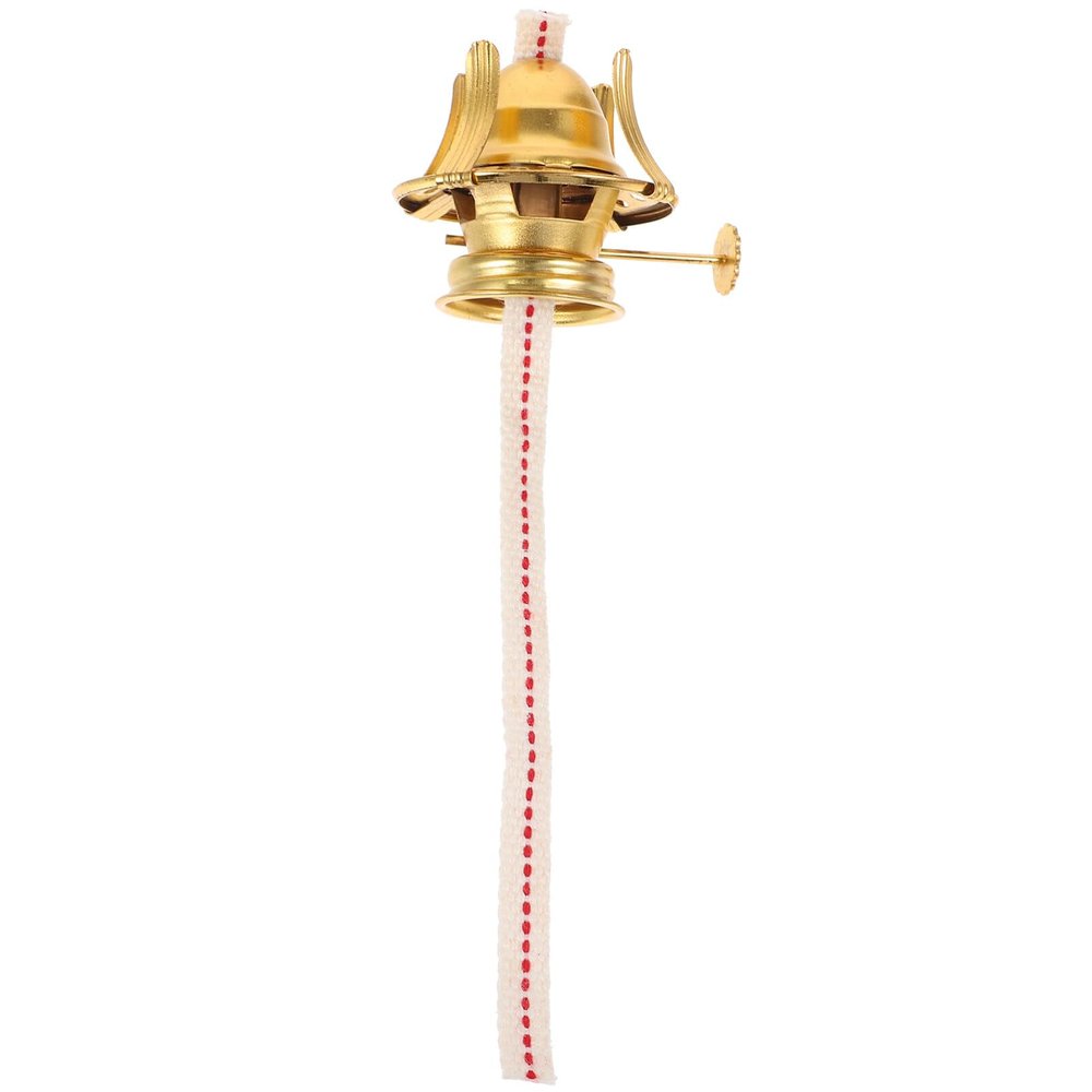 VOSAREA Oil Lamp Replacement Burner Kerosene Oil Lamp Parts Chimney Holder with Reduction Ring and Lamp Wick for Vintage s