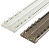 NOIRDA Curtain Double Track, Ceiling Curtain Track, Curtain Track with Nano Silent Pulleys for Office Home Bay Window Room Divider(Color:White,Size:120cm) view 1