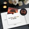 SUNEE Funeral Guest Book for Memorial & Funeral Services in Loving Memory Funeral Book, Celebration of Life Guest Book with 100 Lined Pages, Table Sign, Ribbon Bookmark and Linen Hardcover, Black view 2