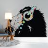 Thinking Lion Sticker - Inspired by Banksy Art Vinyl Dj Baksy Wall Decal 165 x 114 / Left (Main photo) view 2