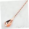 VINTORKY 4pcs Stainless Steel Cocktail Mixing Spoon Bar Stirring Spoons and Black for Cocktails Tea and Desserts view 4