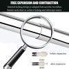 Meiiron L Shape Curved Bathtub Curtain Rail Stainless Steel Shower Corner Curtain Rail for Bathroom Fitting Room Adjustable Extendable Rails, No Drilling (Size : 80~110x100~150cm) view 3