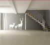 Deer Wildlife Wall Vinyl Sticker - Baby Kit Antler Hunting Decor Hunter Art Animal Decal 197 x 138 view 1