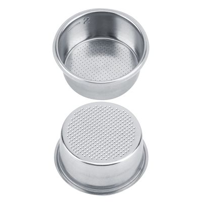 Pwshymi Stainless Steel Coffee Filter Basket Strainer, Anti Rusty Design Portable Easy to 5.9cm Diameter with Siver Color