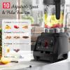 JUSANTE Smoothie Blender, 1800W Countertop Professional Blender Juicer for Kitchen Ice Crusher or Juice, Milkshake, Dessert (Black) view 2