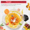 JUSANTE Smoothie Blender, 1800W Countertop Professional Blender Juicer for Kitchen Ice Crusher or Juice, Milkshake, Dessert (Black) view 3