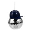 Ciieeo Disco Shape Straw Cup Hat Reusable Beverage Tumbler for Parties Decorative Drinkware for Ktv Nightclubs and Beach Gatherings view 1