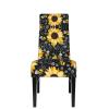 YQxwJL Sunflower Bee Prints Chair Covers for Dining Room Stretch Chair Cover Decor Chair Slipcovers for Home Party view 2