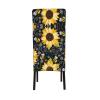 YQxwJL Sunflower Bee Prints Chair Covers for Dining Room Stretch Chair Cover Decor Chair Slipcovers for Home Party view 3