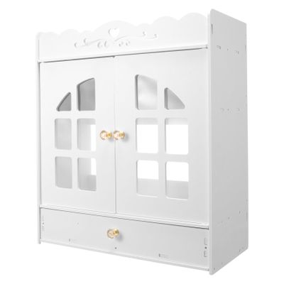 OSALADI Bathroom Wall Mount Storage Organizer Bath Supplies Holder Compartments Space-Saving Cabinet for Elegant Bathroom Organization