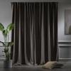 CASANEMA Thermal Insulated 100% Blackout Curtains  Extra Long Curtain Panel with Noise Reduction & Room Darkening  Hanging Back Tab  Made in Turkey (52" L x 264" W, 1 Panel) view 3