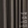 CASANEMA Thermal Insulated 100% Blackout Curtains  Extra Long Curtain Panel with Noise Reduction & Room Darkening  Hanging Back Tab  Made in Turkey (52" L x 264" W, 1 Panel) view 4
