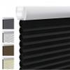 SENXIEN Custom Size Blackout Cellular Shades Cordless Honeycomb Shades for Windows Pull Down Honeycomb Blinds for Windows Bedroom Office Living Room.Black,67" W x 70" H view 1