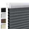SENXIEN Custom Size Blackout Cellular Shades Cordless Honeycomb Shades for Windows Pull Down Honeycomb Blinds for Windows Bedroom Office Living Room.Dark Grey,58" W x 64" H view 1